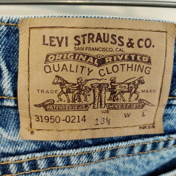 Levi’s Vintage 90s Orange Tab 950 Misses “Mom Jeans” Size 18 1/2 (29 inch waist) - Picture 3 of 10